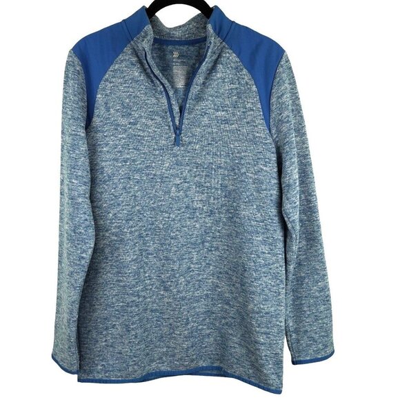 NWT All In Motion XL 16 Blue Sweater Fleece Pullover‎ For Boys - Picture 2 of 6
